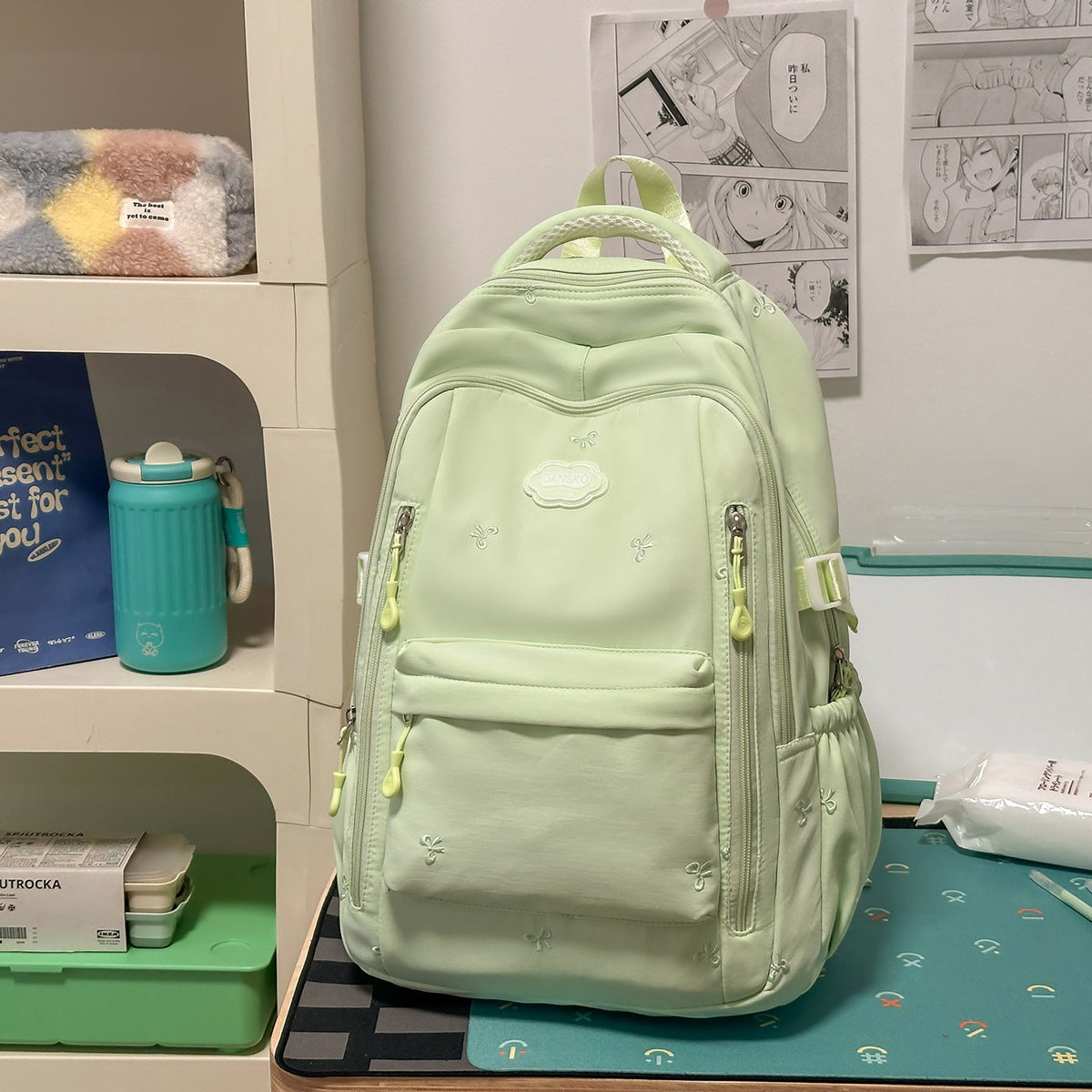 Floral Embroidered Backpack LoungeYard — product view 7