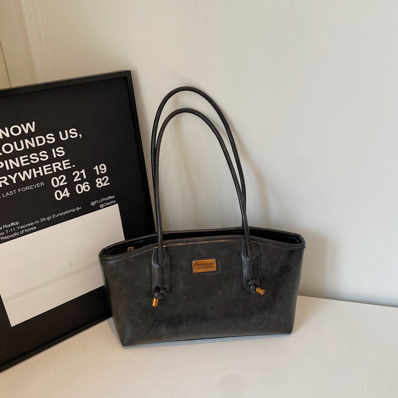 Elegant Structured Shoulder Tote LoungeYard — product view 6