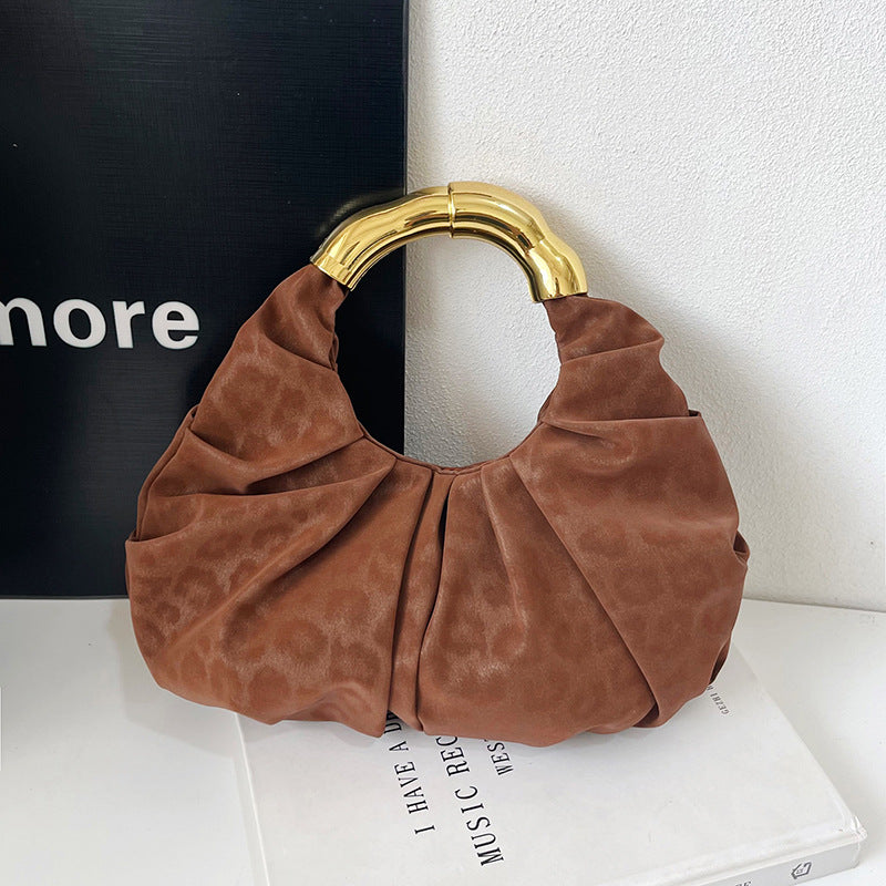 Modern Pleated Handheld Tote Bag — product view 1