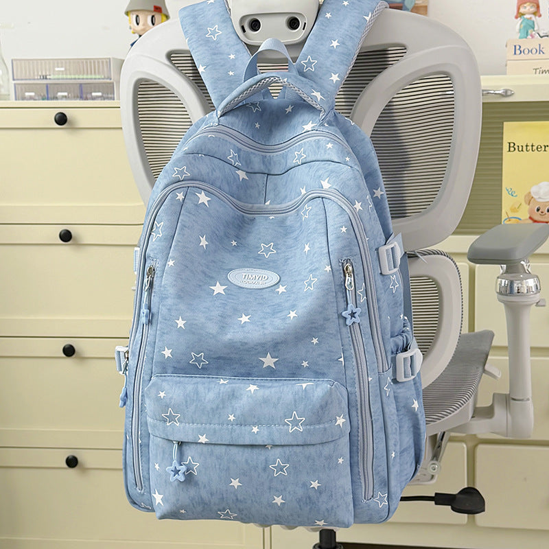 Fun-Themed Star Print Backpack LoungeYard — product view 6