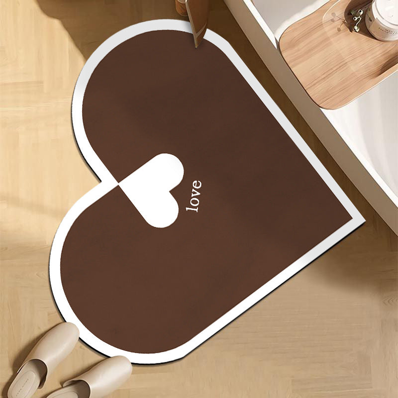 Heart-Shaped Bathroom Rug — product view 7