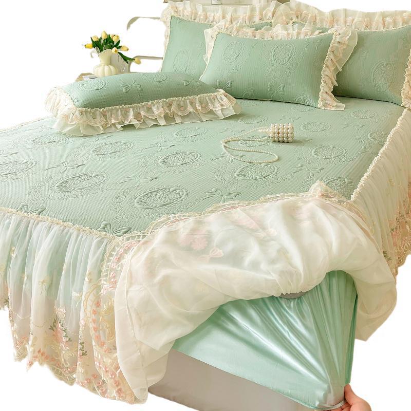 Elegant Ruffled Bedspread Set — product view 5