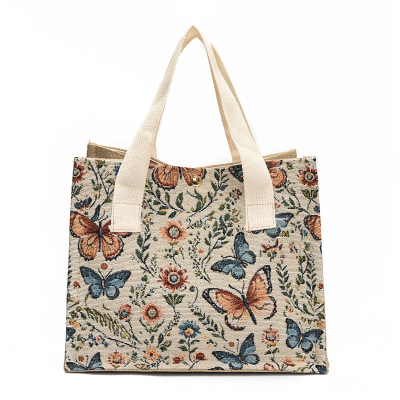 Eco-Friendly Butterfly Print Tote Bag — product view 5