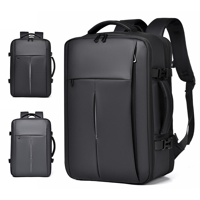 Stylish laptop backpack with intelligent interior layout and padded back LoungeYard — product view 1