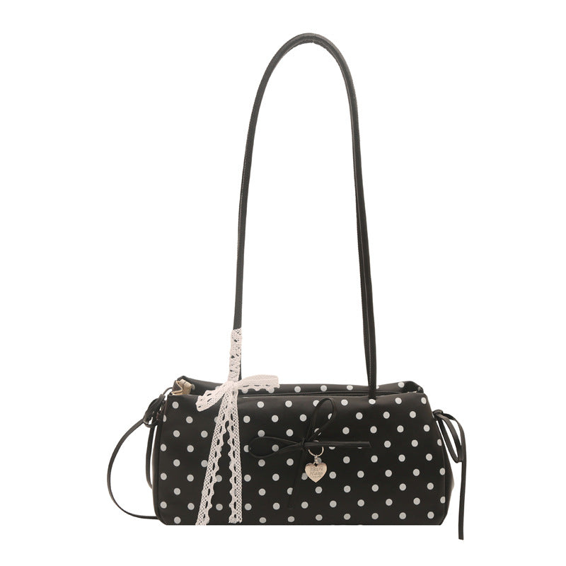WoCharming Polka Dot Bow Detail Handbag LoungeYard — product view 3