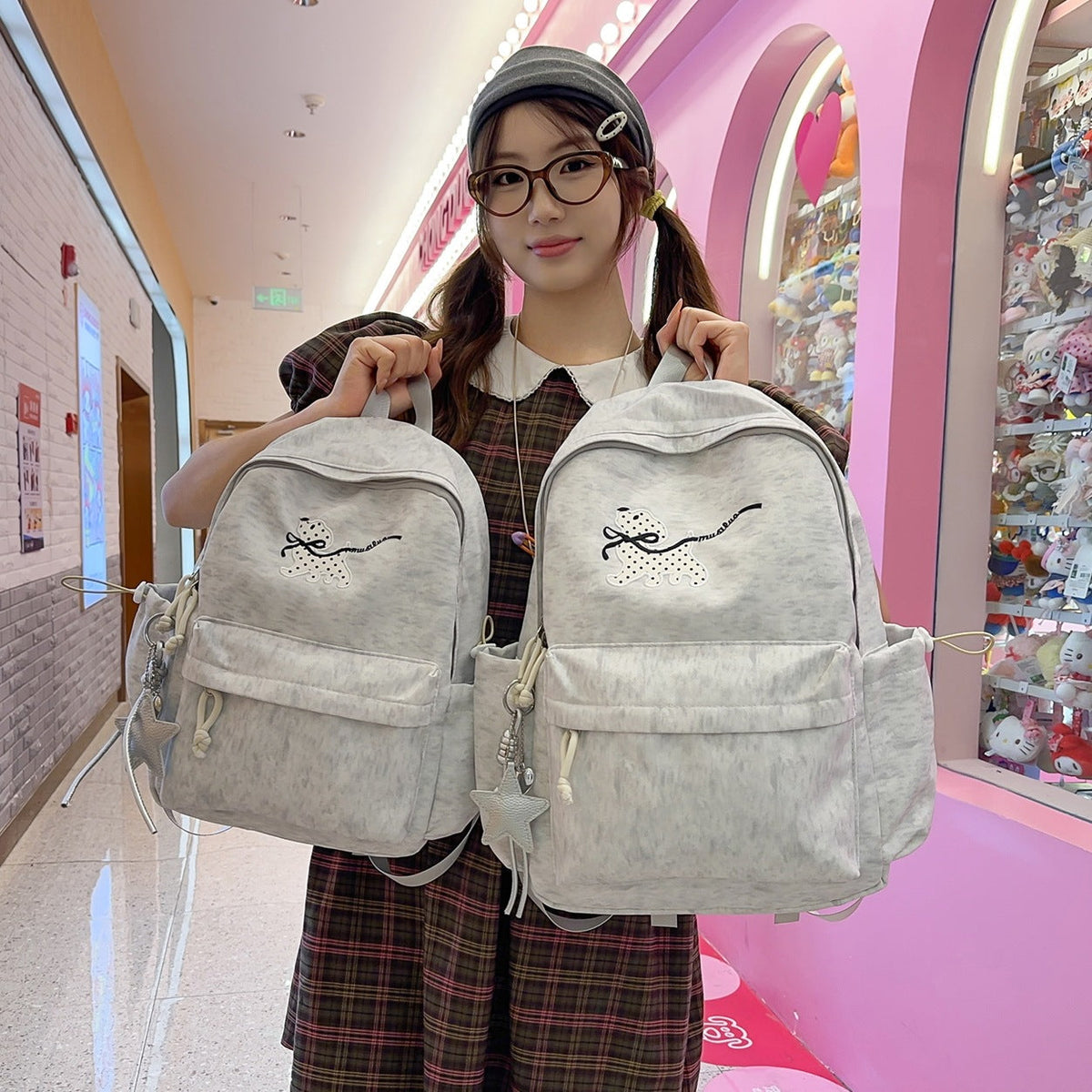 Playful Cartoon Dog-Themed Backpack LoungeYard — product view 3