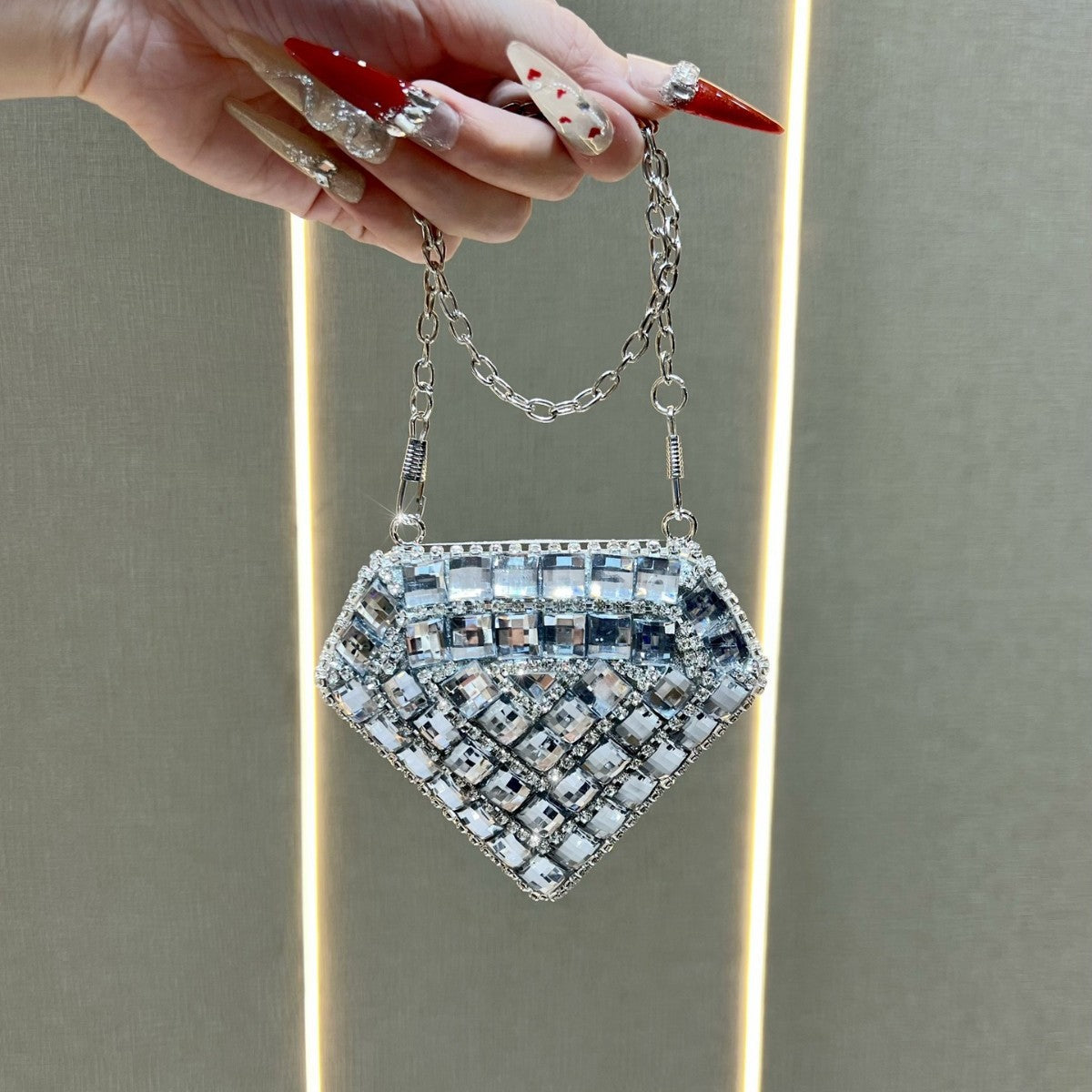 Decorative Geometric Clutch — product view 1