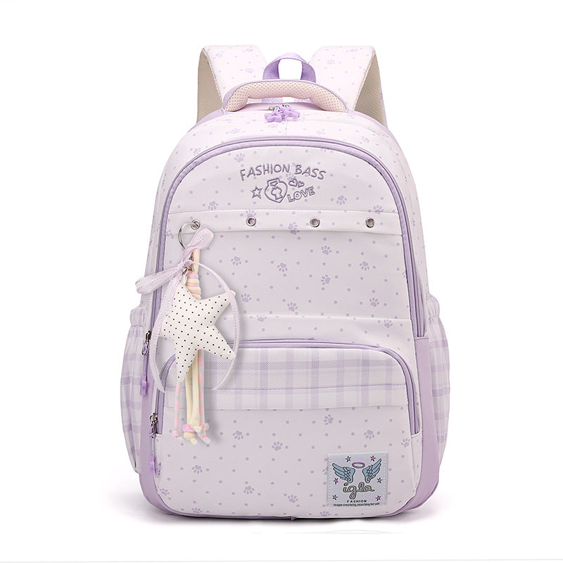Decorative Floral Print Backpack LoungeYard — product view 4