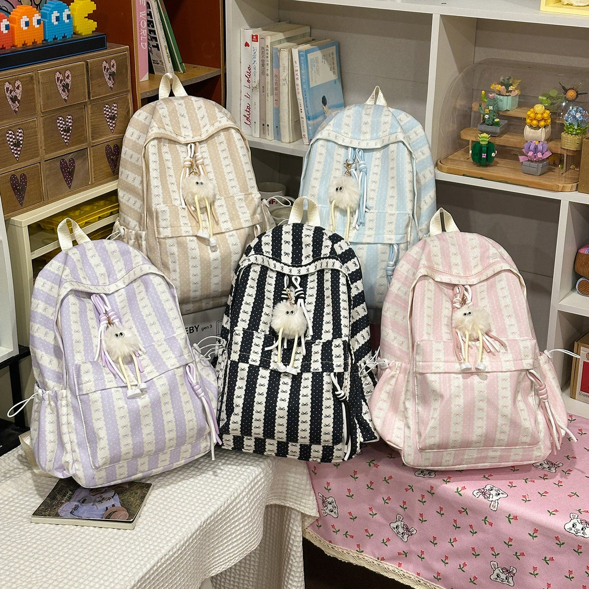 Cute Bow-Embellished Backpack LoungeYard — product view 4