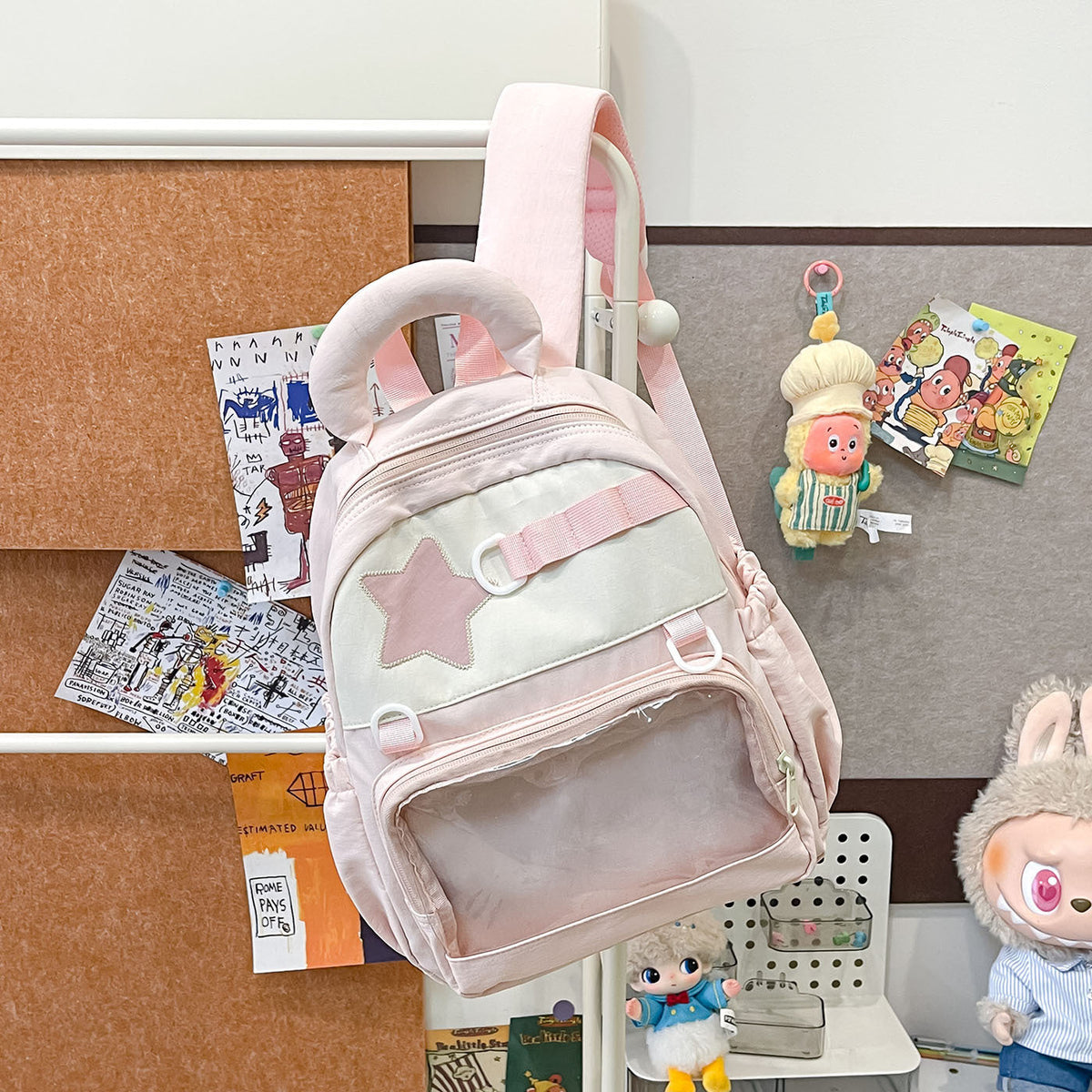 Fun Graphic Star-Themed Backpack — product view 4