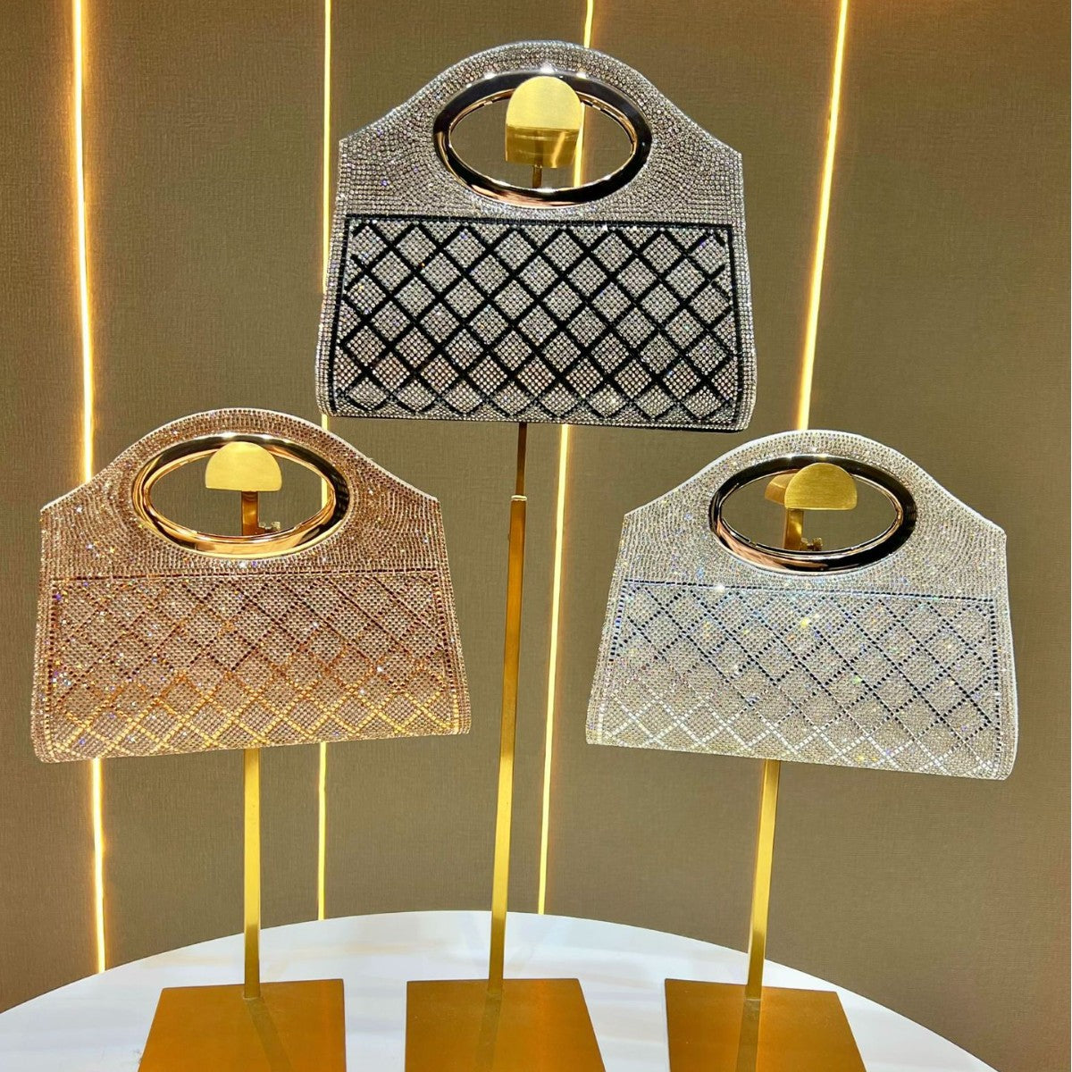 Rhinestone-Studded Evening Tote — product view 4