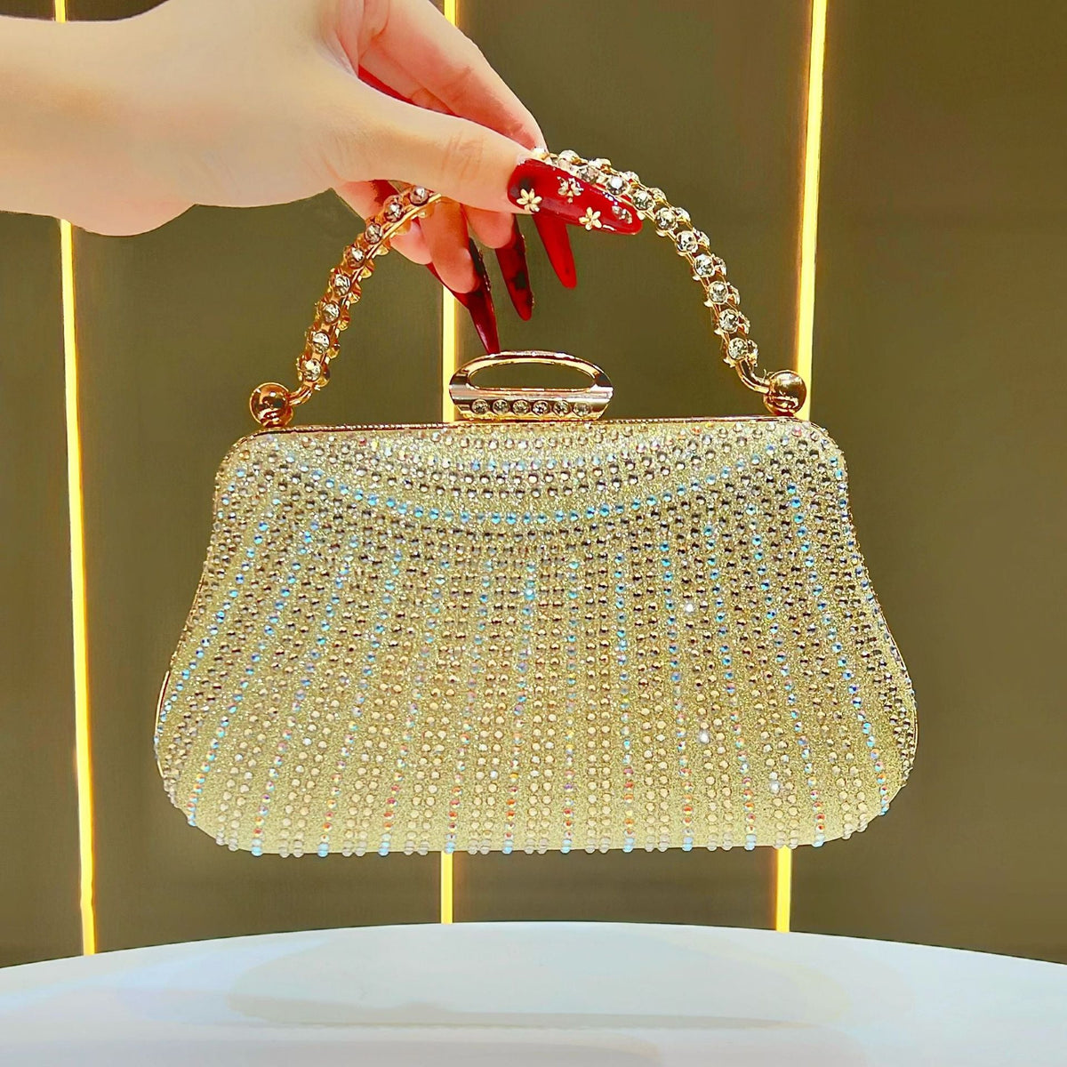 Decorative Rhinestone Evening Handbag — product view 6