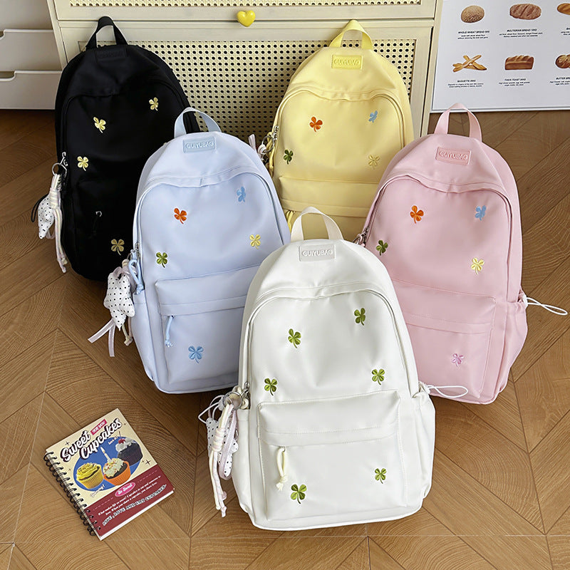 Floral Embroidered Casual Backpack LoungeYard 1791205343 — product view 4