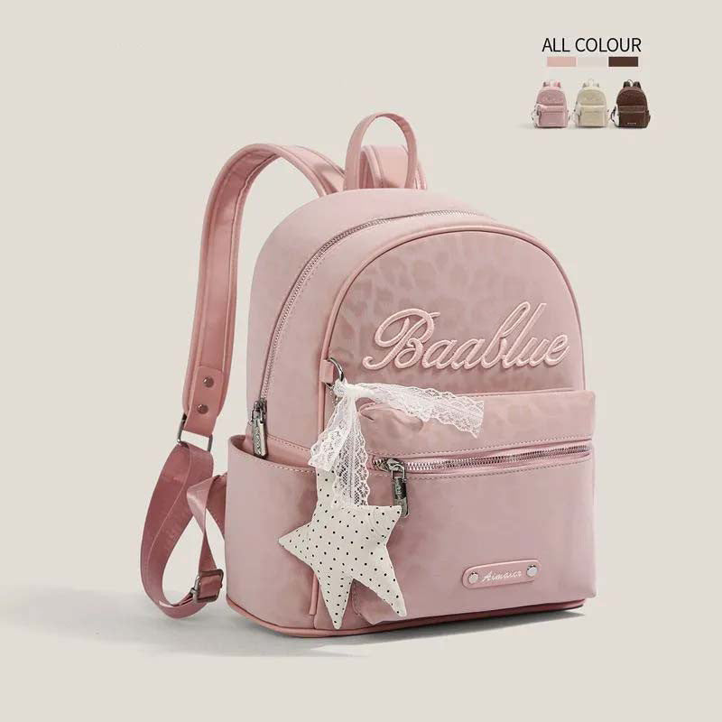 Star-Embellished Casual Backpack LoungeYard — product view 6