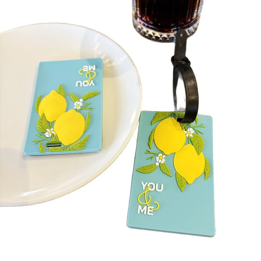 Lemon-Themed Travel Luggage Tag LoungeYard — product view 5