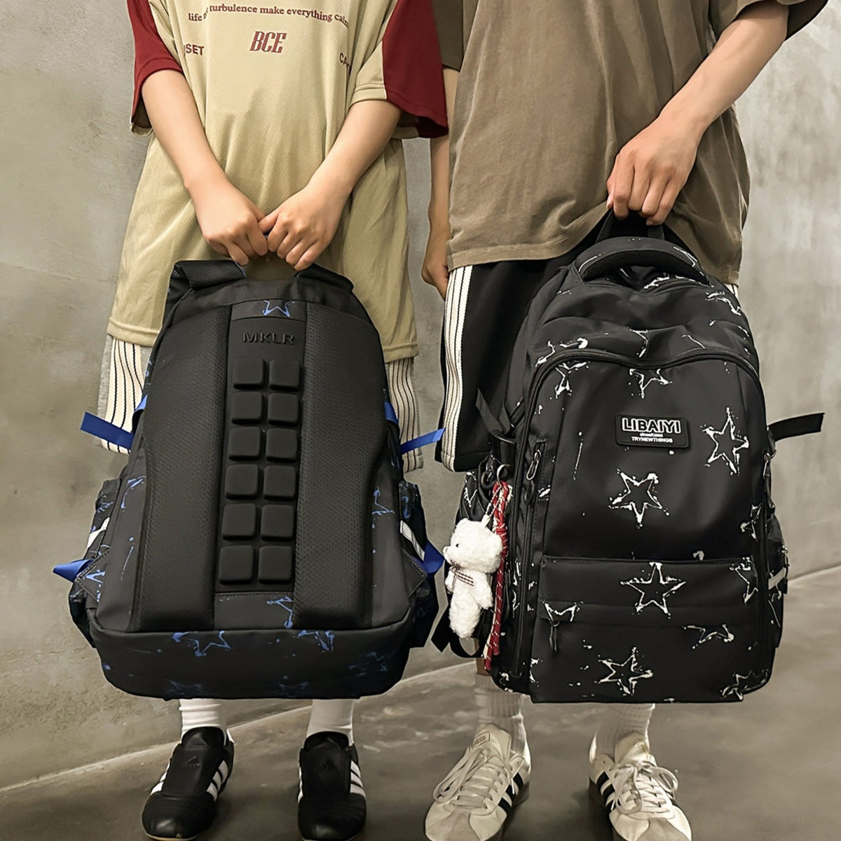 Multi-Functional Star-Patterned Backpack LoungeYard — product view 1