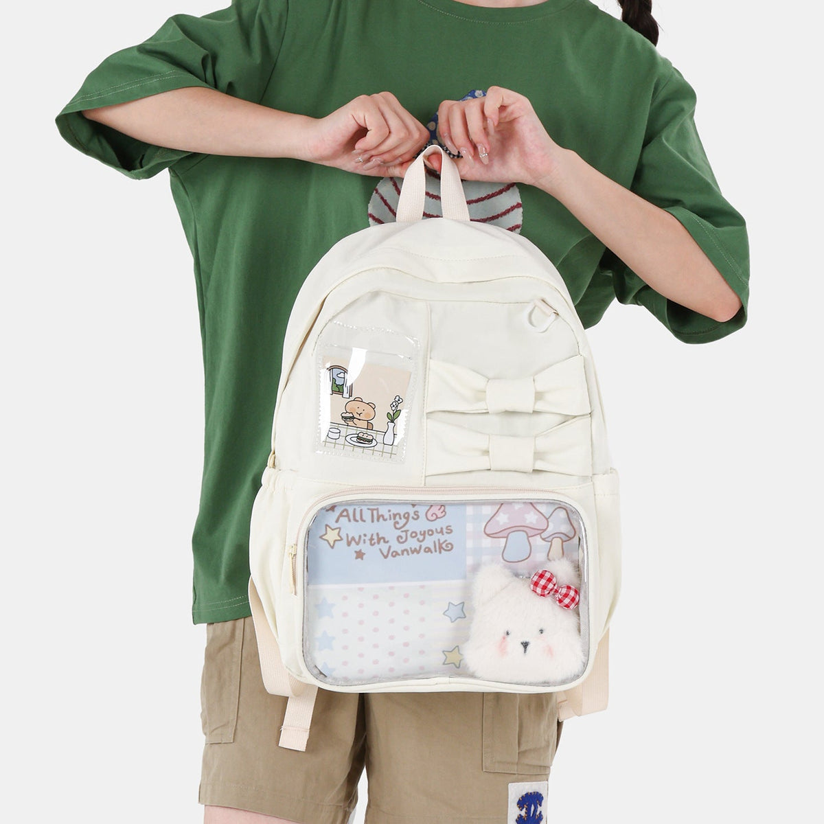 Playful Cartoon-Themed Backpack LoungeYard 1791205506 — product view 2