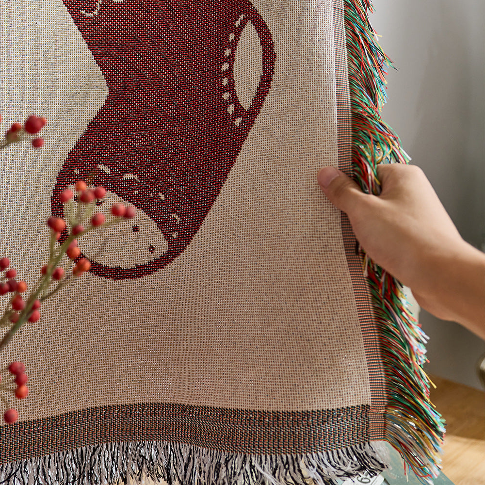 Festive Holiday-Themed Throw Blanket — product view 4
