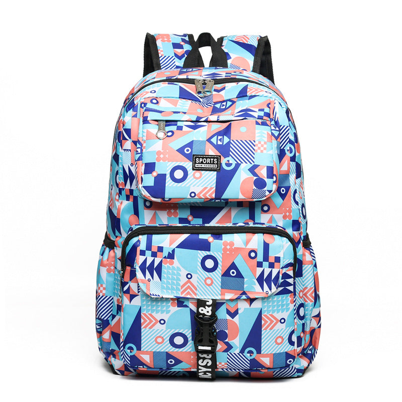Stylish Geometric Patterned Backpack — product view 3
