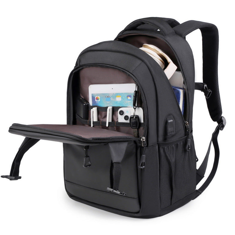 Elegant Laptop Backpack with Versatile Compartments and Ergonomic Design LoungeYard — product view 2