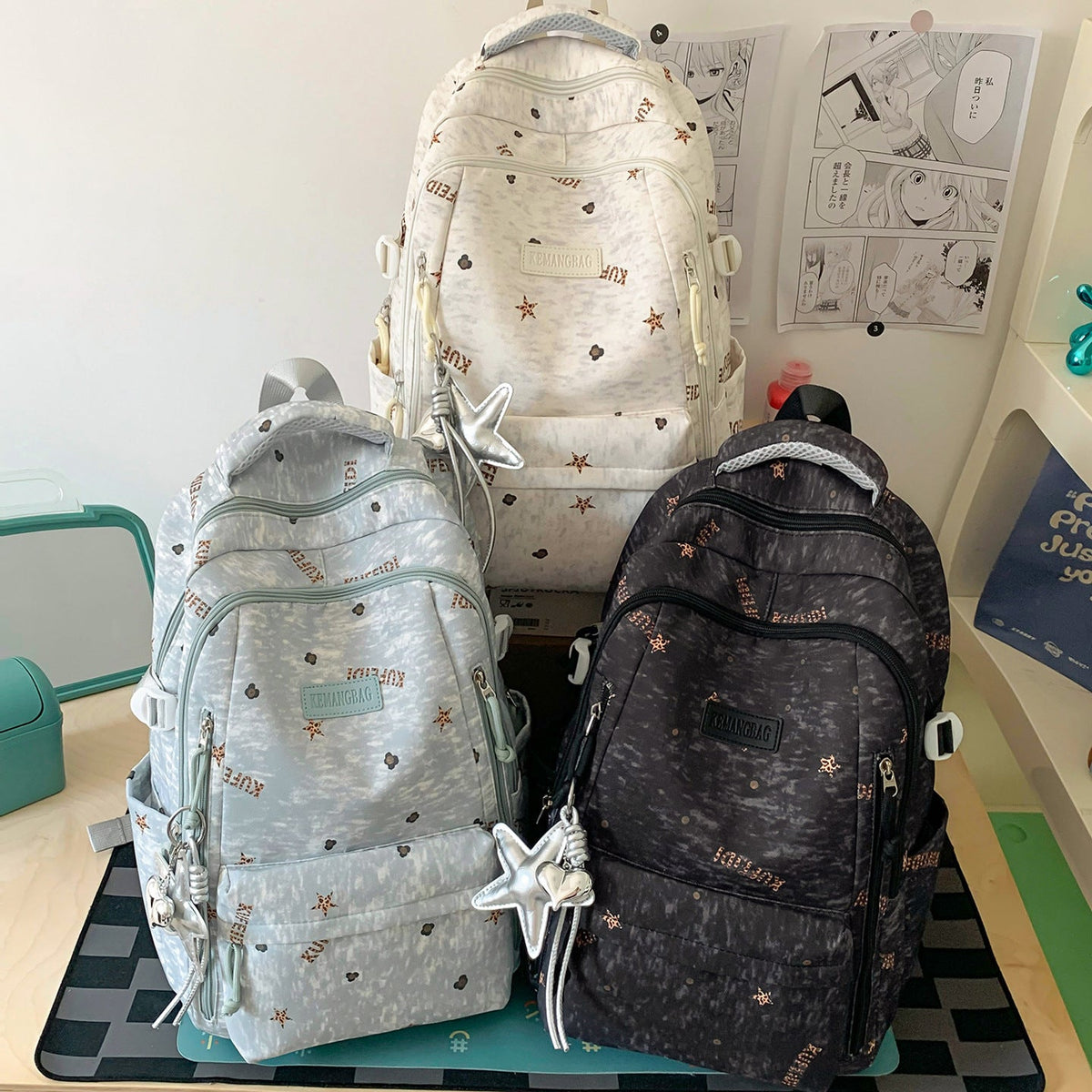 Playful Illustrated School Backpack LoungeYard — product view 4