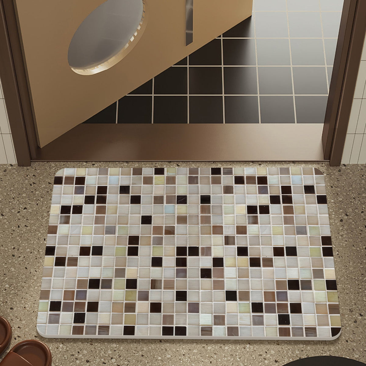Mosaic Design Bath Mat LoungeYard — product view 4