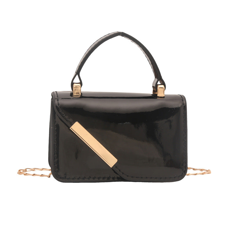 Elegant Patent Leather Handheld Bag — product view 1