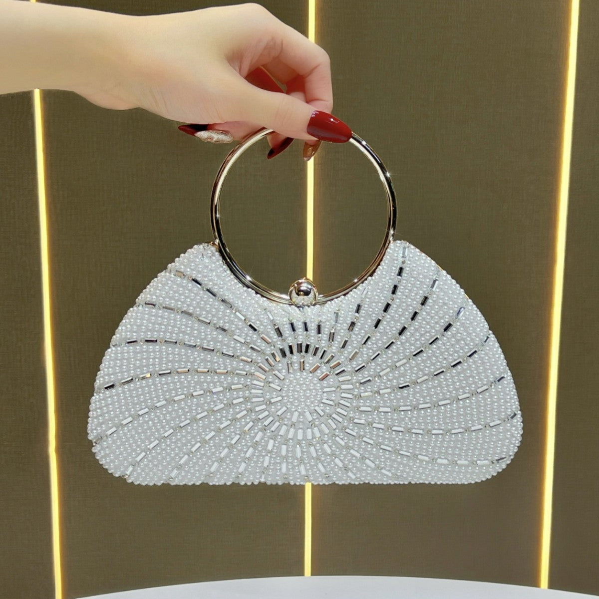 Decorative Beaded Evening Handbag — product view 5