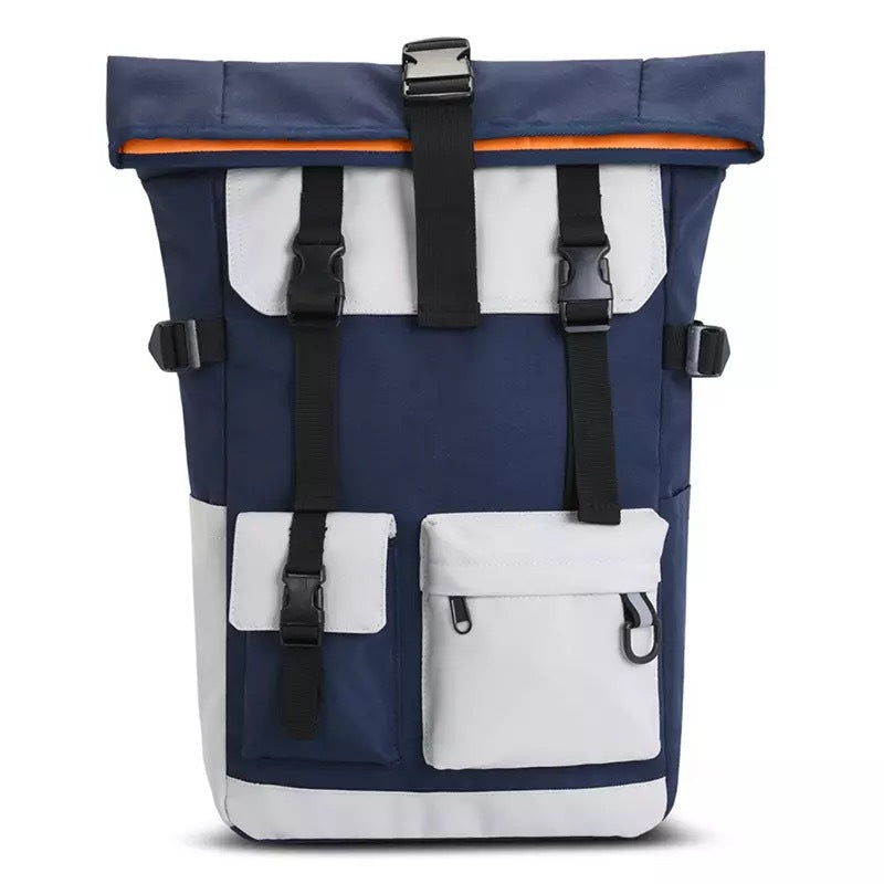 Modern rolltop backpack with multifunctional exterior pockets LoungeYard — product view 5