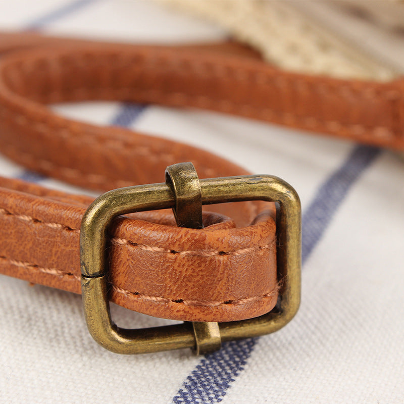Handmade shoulder bag with tassels and leather accents LoungeYard — product view 2