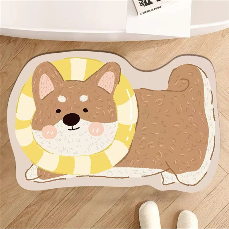 Cute Dog-Shaped Bath Mat — product view 2