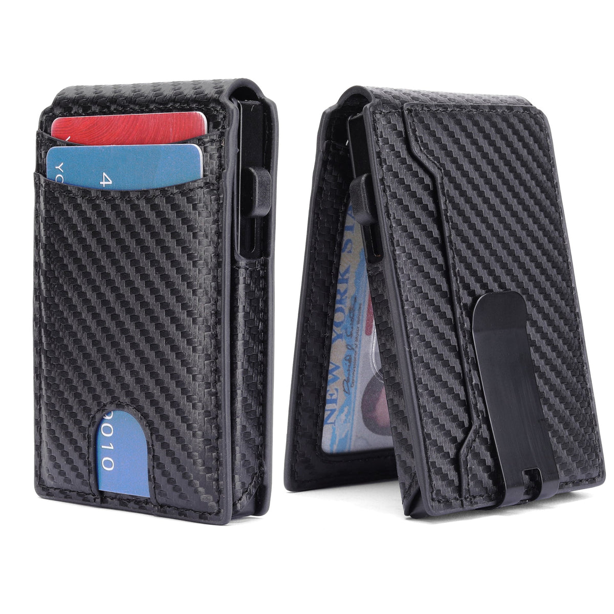 Carbon Fiber Slim RFID-Blocking Wallet LoungeYard — product view 2
