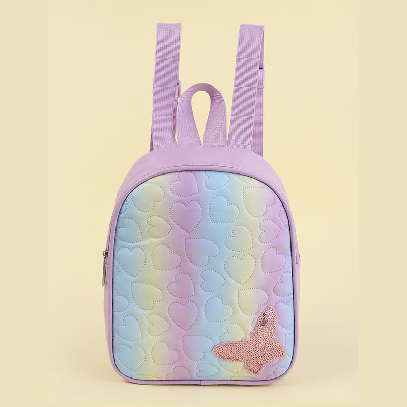 Mini backpack with heart pattern LoungeYard — product view 1