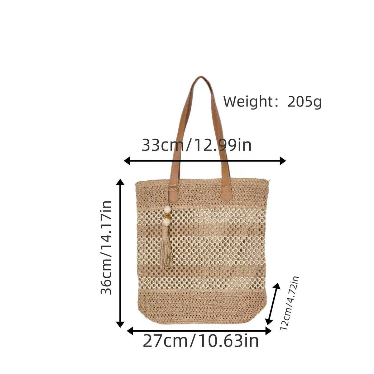 Handmade net beach bag LoungeYard — product view 1