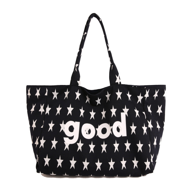 WoCasual Graphic Print Tote Bag LoungeYard — product view 7