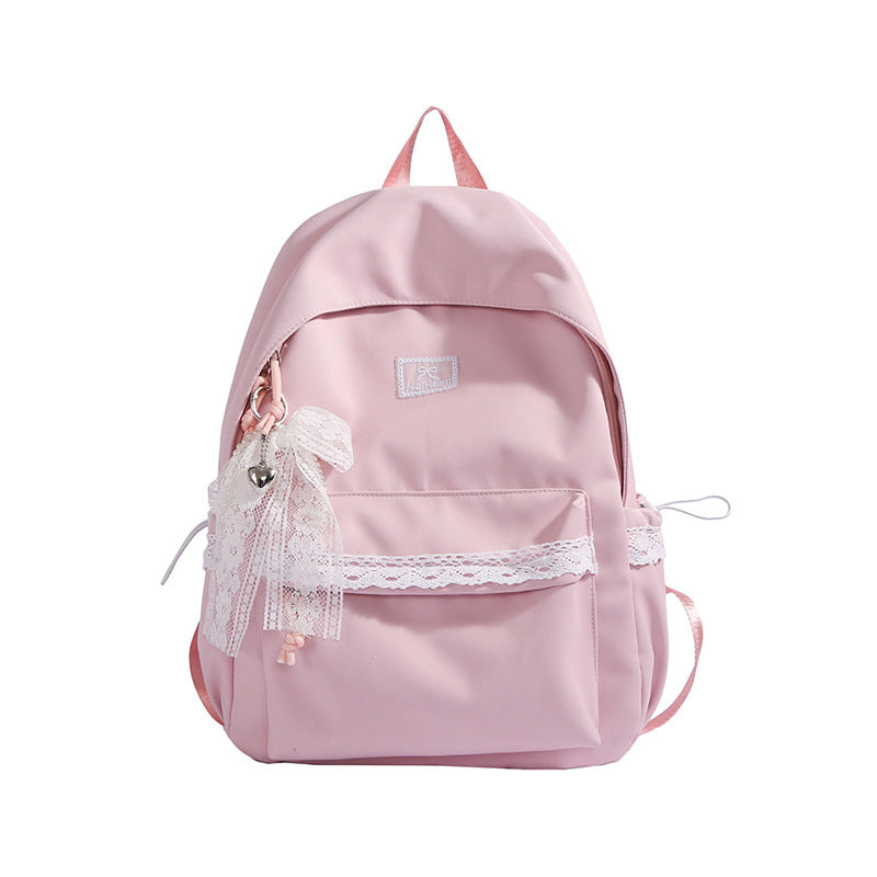 Elegant Lace-Trimmed Daily Backpack LoungeYard — product view 5