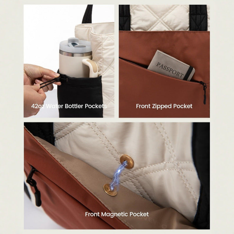 Modern Weekender Bag with Practical Interior Pockets LoungeYard — product view 4