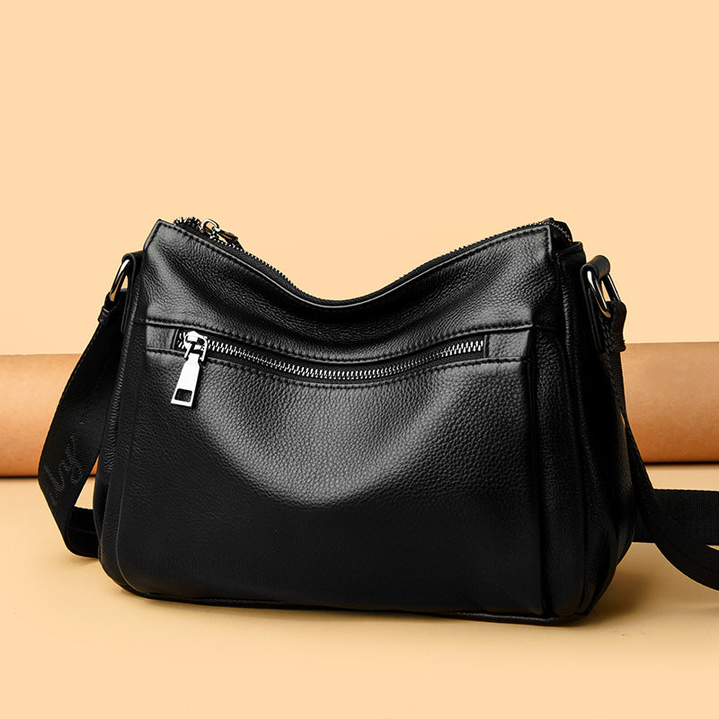 Textured Leather Crossbody Bag LoungeYard — product view 3