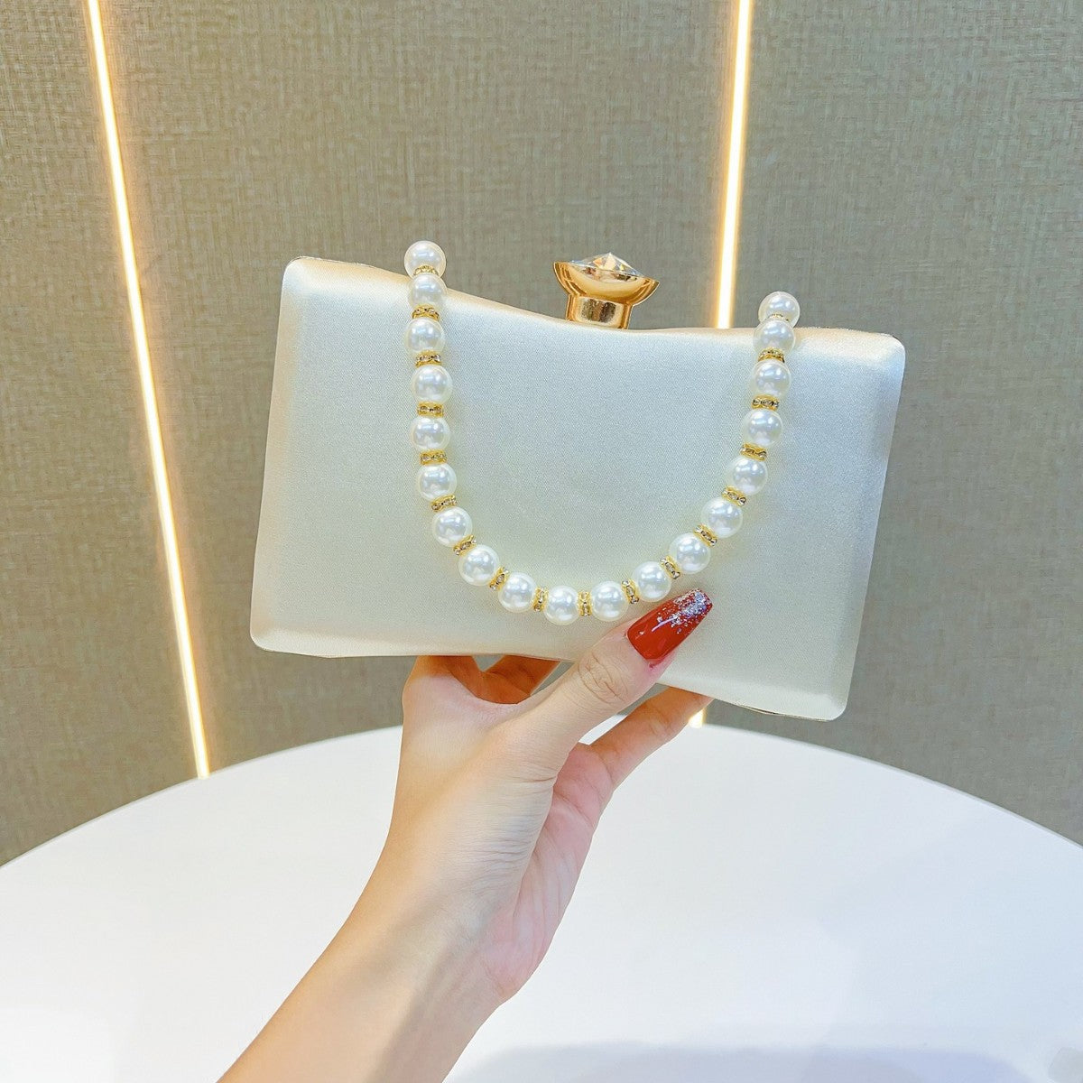 Pearl Handled Evening Clutch — product view 7