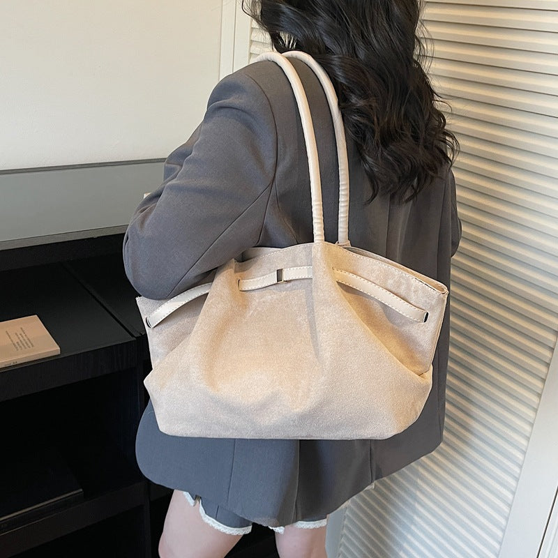 Suede Oversized Tote Bag LoungeYard — product view 4
