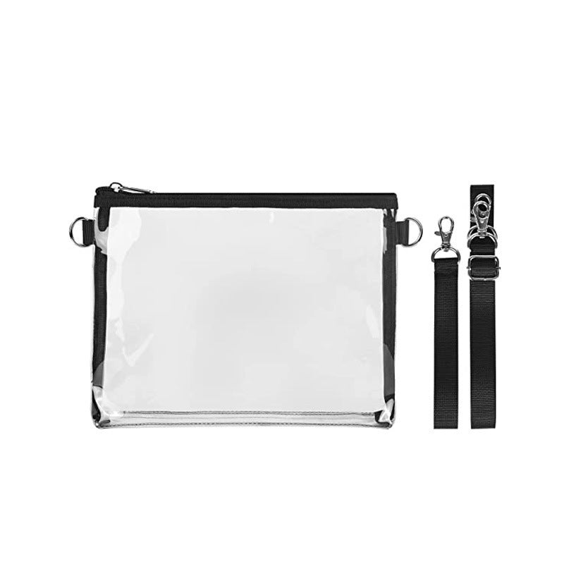 Transparent Shoulder Bag with Practical Zipper LoungeYard — product view 2