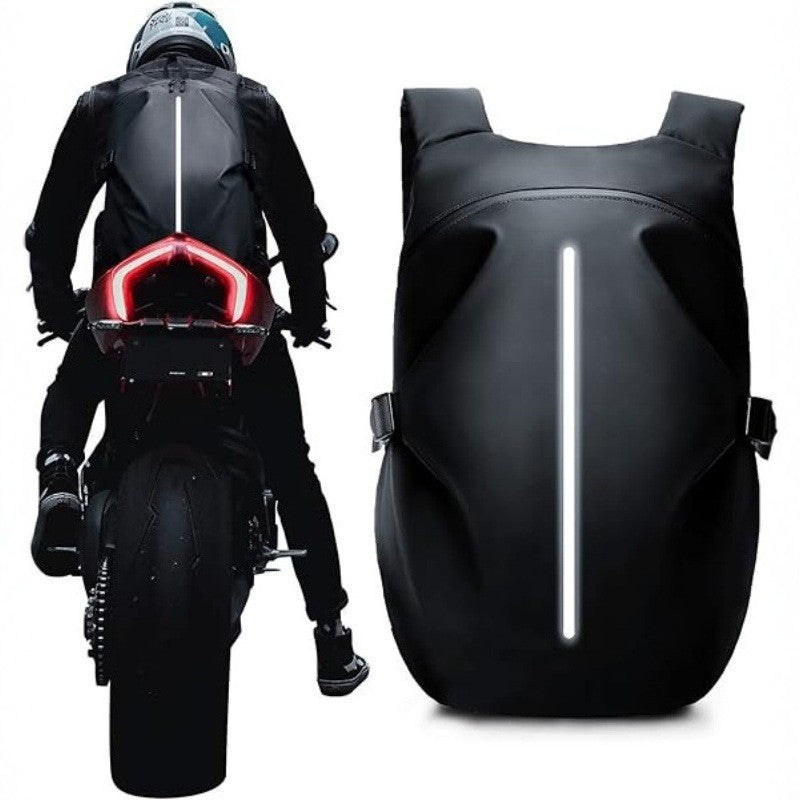 Multifunctional Motorcycle Backpack with Integrated Helmet Bag LoungeYard — product view 5