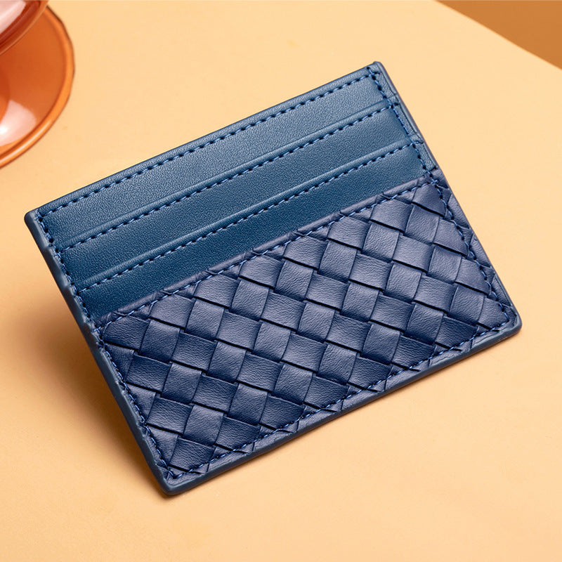 Woven Leather Card Holder LoungeYard — product view 5