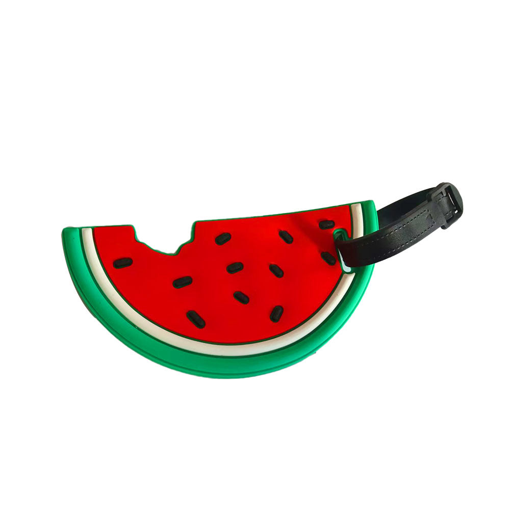 Unisex luggage tag in fruity lemon design LoungeYard — product view 5