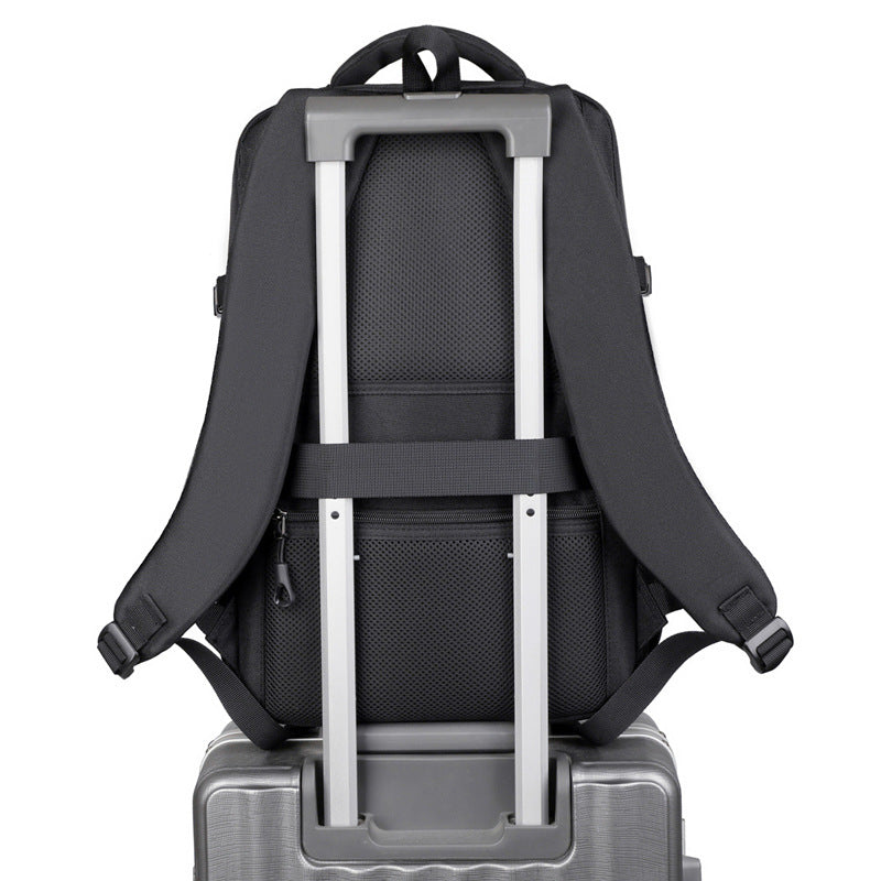 Elegant Laptop Backpack with Versatile Compartments and Ergonomic Design LoungeYard — product view 3
