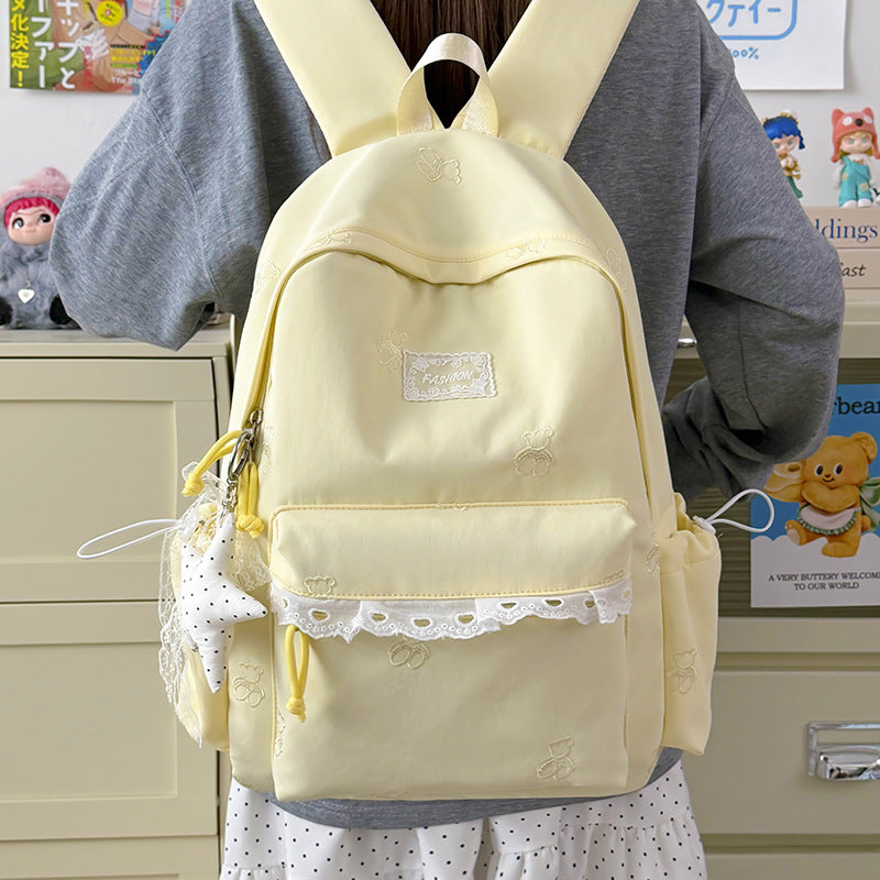 Charming Embroidered Backpack LoungeYard — product view 6