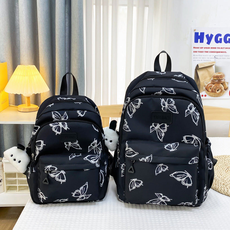 Floral Print Multi-Pocket Backpack LoungeYard — product view 6