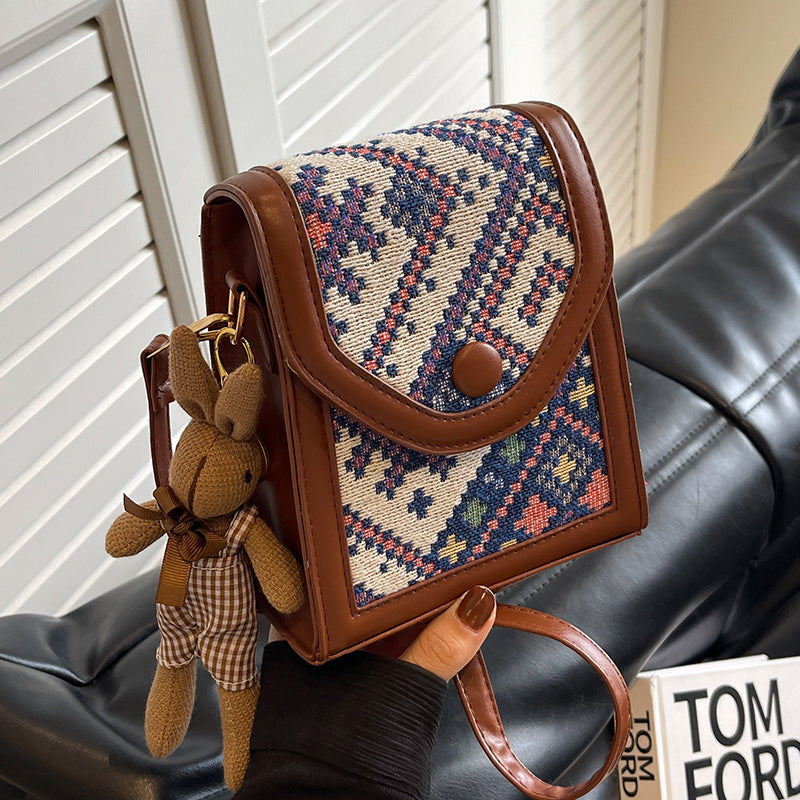 Handcrafted Bohemian Crossbody Bag — product view 3
