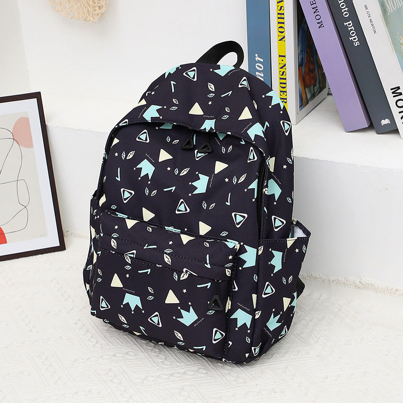 Stylish backpack with separate lunch container and pencil case LoungeYard — product view 2