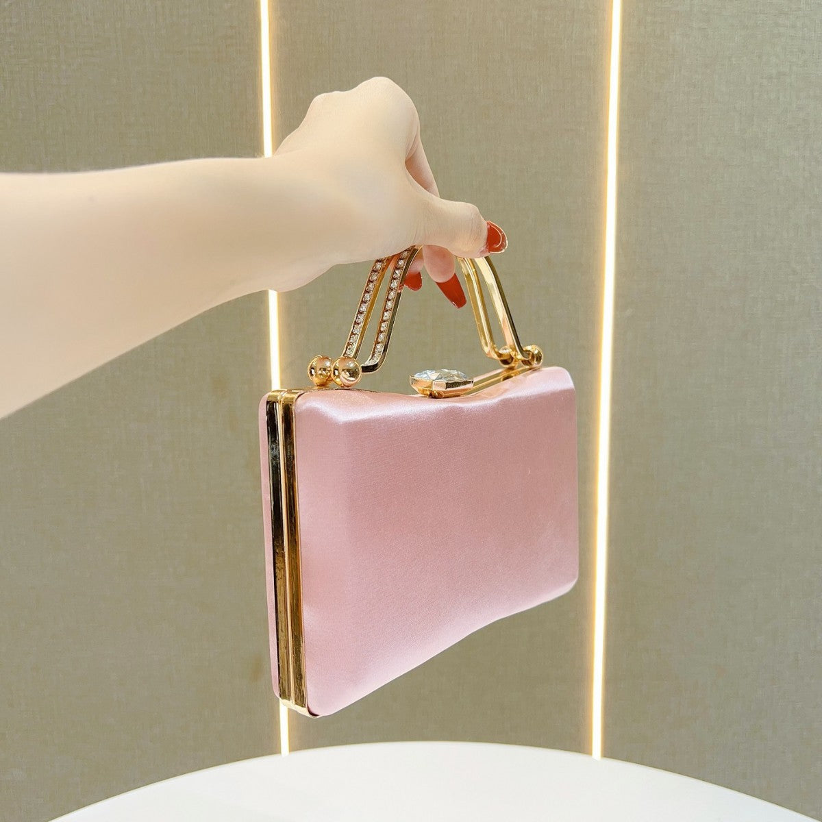 Vintage Satin Evening Handbag — product view 2